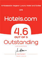 Hotels.com 2015 Ambassadaror Hotel Santorini